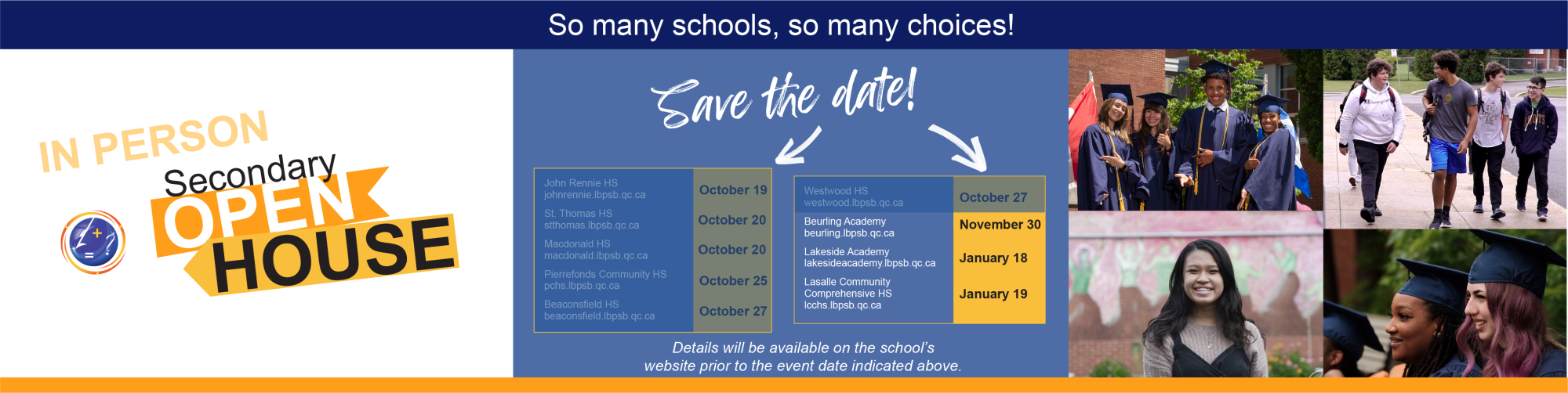 Secondary Open Houses