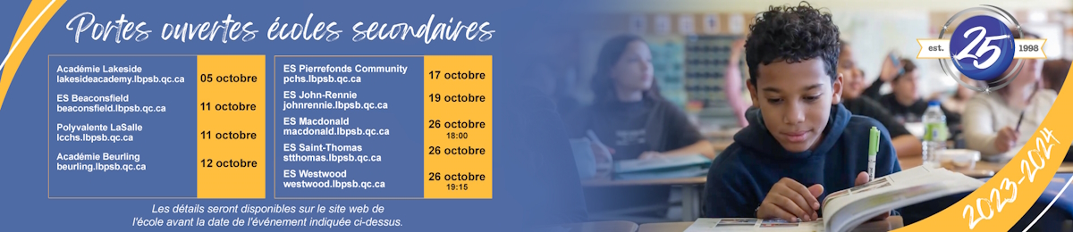 Portes ouvertes écoles secondaires