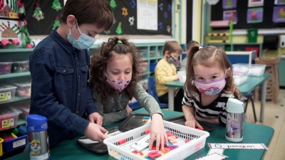 3 students are playing