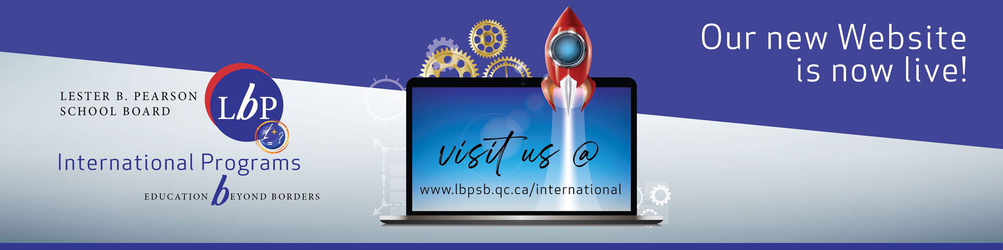 Banner for international program