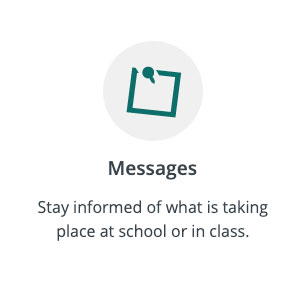 image with this text: Stay informed of what is taking place at school or in class.